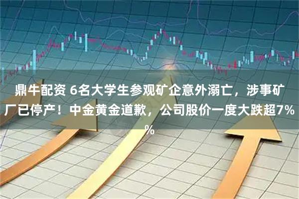 鼎牛配资 6名大学生参观矿企意外溺亡，涉事矿厂已停产！中金黄金道歉，公司股价一度大跌超7%